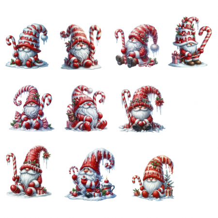 10x Mini-Bügelbilder - Gnom 1